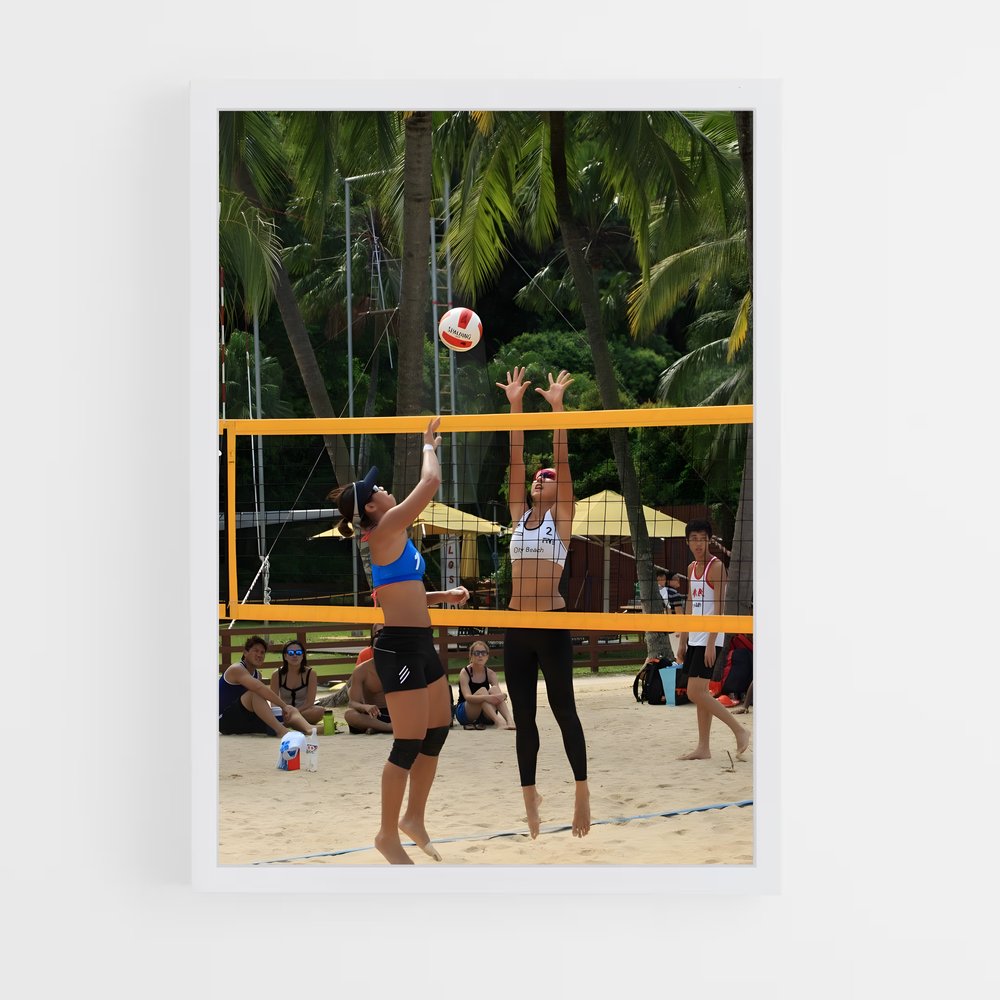 Poster Beach Battle – affiche Beach-volley (vue 3)